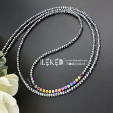 Load image into Gallery viewer, Silver Mini Ajoke with Rainbow Adunni