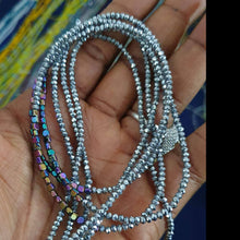 Load image into Gallery viewer, Silver Mini Ajoke with Rainbow Adunni