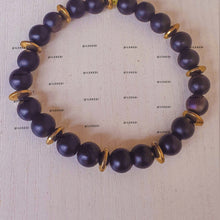 Load image into Gallery viewer, Black & Gold Bracelet
