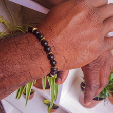 Load image into Gallery viewer, Black & Gold Bracelet
