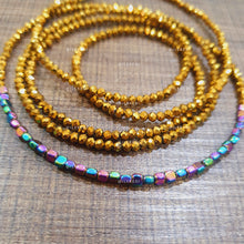 Load image into Gallery viewer, Gold Mini Ajoke with Rainbow Adunni