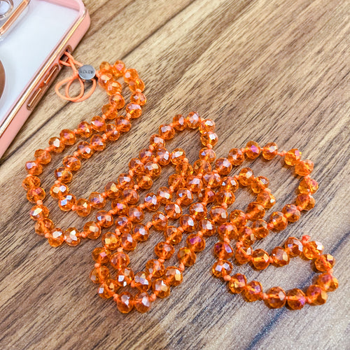 Orange Phone Charm