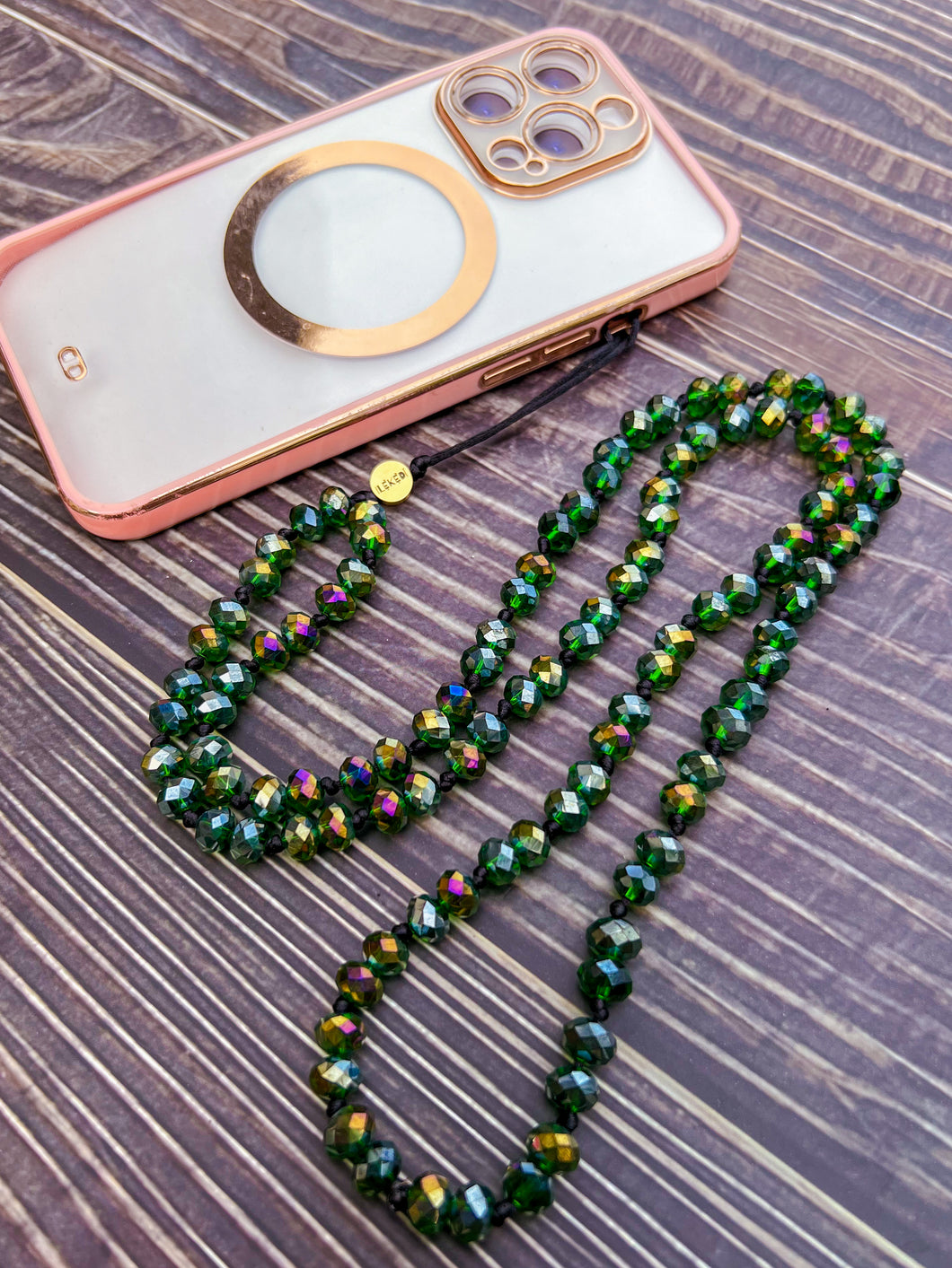 Emerald Phone Charm