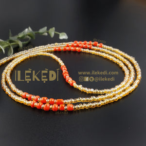 Gold With Coral Rayo