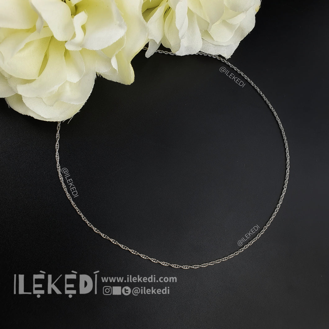 Silver Chain Anklet D