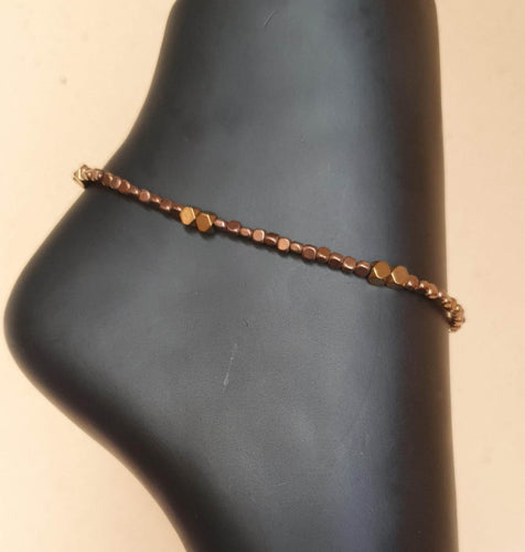 Bronze Adunni Duo Anklet
