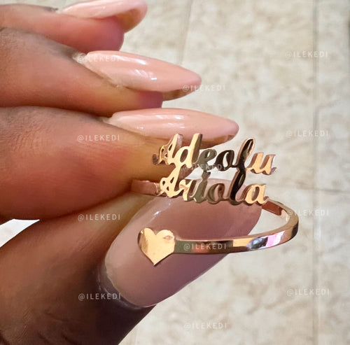 Personalized Name Ring